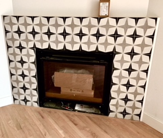 Great Rm fireplace detail, soon to have reclaimed